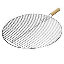 Grill barbecue ronde BBQ cuisiner en plein air acier inoxydable 54,5cm + poigneé