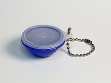 Wonderful Bowl Keychain Box Lid Blue Purple TUPPERWARE RARE Miniature