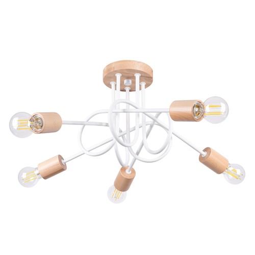 Lustre ember moderne 5 - lustre,