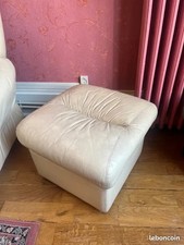 Pouf similicuir vintage - pouf,,