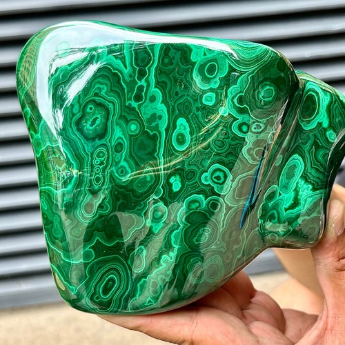 Malachite polished stone - malachite,