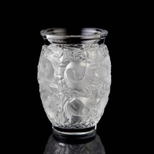 Lalique Bagatelle Vase Vintage Crystal France Signed with Original Box