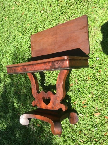 Américain empire acajou table - américain,