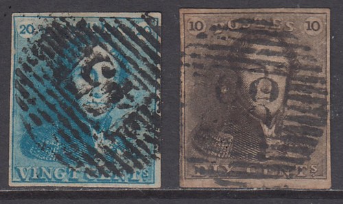 Belgique courrier 1849 yvert - -,