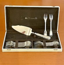 Christofle Chinon , Service Gâteau,12 Fourchettes ,1 Pelle Coupante De Service