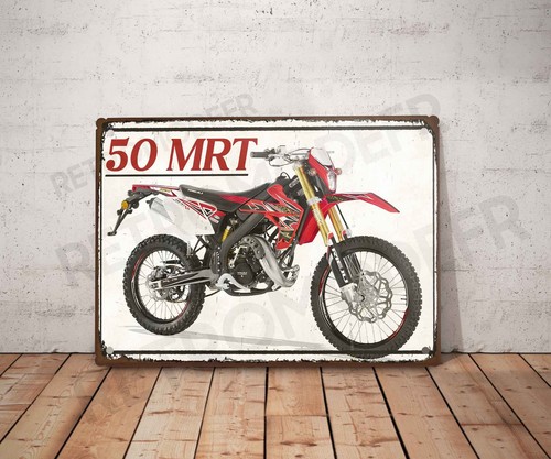 Plaque métal vintage - rieju, 50
