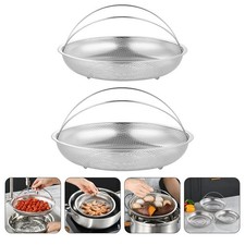 2 Pcs Cuit Vapeur Inox Panier