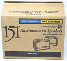Bose 151 Environmental Indoor Outdoor Speakers White Complete Open Box