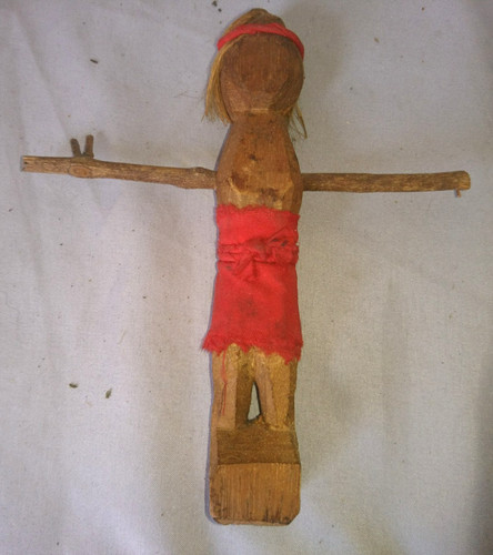 Ancienne statuette poupee - statuette,