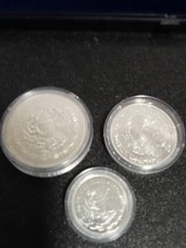 Pièces Argent Mexico 1986 En Argent Coffret De 100. 50 Et 25 Pesos