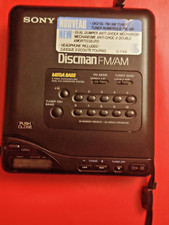 Vintage Baladeur Walkman Sony Discman D-T 66 + Accessoires Divers Casque Turbo
