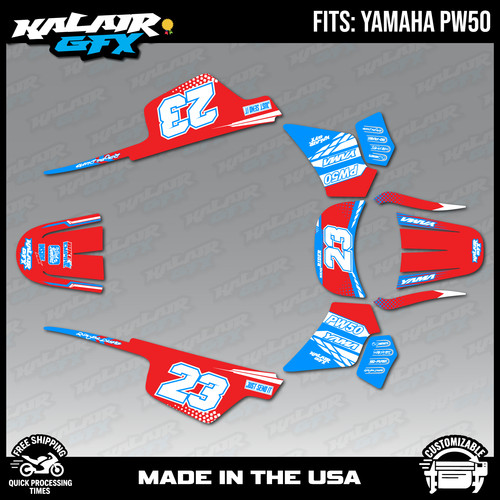 Graphics kit for yamaha pw50 - kit,