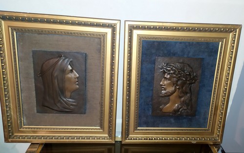 Paire plaque relief en - paire,