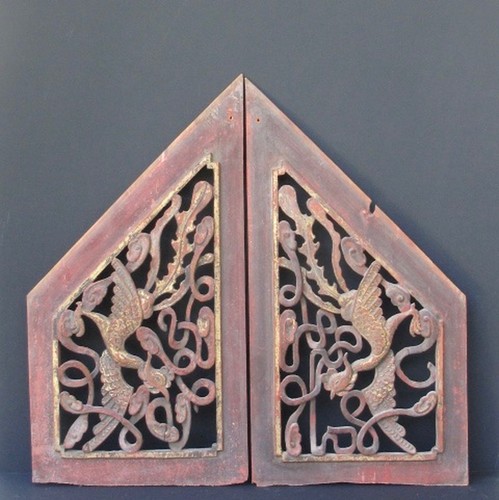 Paire antiques panneaux - paire,