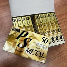 FUJI AXIA lot of (2/ 5/ 10/ 25/ 100) PS METAL 50 blank cassette tape (sealed)