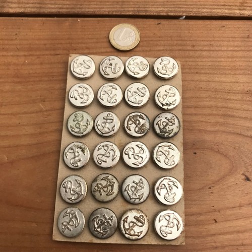 Bouton vintage n194 ancre - vintage,