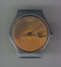 RARE PINS PIN'S .. LUXE MONTRE WATCH SWATCH ART ILLUSTRATEUR FOLON 1990 ~D6