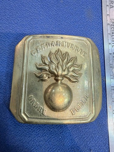 Militaria plaque baudrier - plaque, de