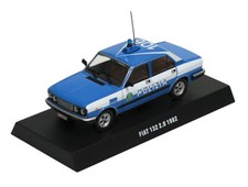 FIAT 132 2.0 1982 POLIZIA DEAGOSTINI 1/43 ITALY NEW SOUS BLISTER ITALIA