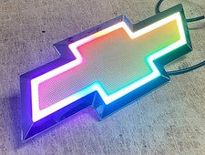 RGB LED Front Grille Gold Bowtie Emblem Fits Chevy Express Van 1500 2500 3500