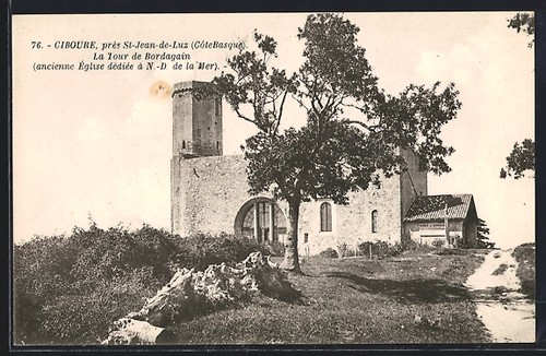 Cpa ciboure tour - la, de