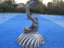 Ancien Poisson Bougeoir métal