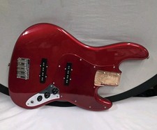 Fender Squier Jazz J-Bass Guitar Body Candy Apple Red Loaded W/ Gig Bag