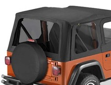 Vitres teintées capote de fenêtre Bestop Jeep Wrangler TJ 96-02