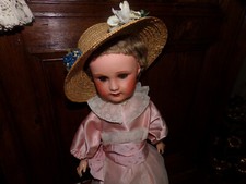 Antique doll, wood and composite ball body, head No. 8, collection