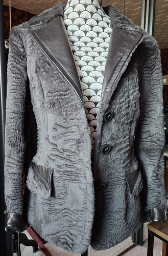 Veste cuir lapin rasé - et, t