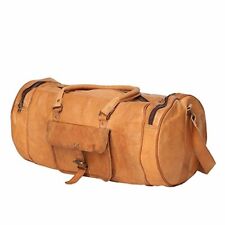 Grand Vintage Hommes Véritable Lourd Cuir Fourre-Tout Valise S Sac Voyage Gym