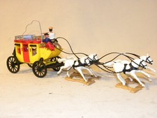 TIMPO TOYS COWBOY FAR WILD WEST DILIGENCE WELLS FARGO LINE STAGE COACH US MAIL
