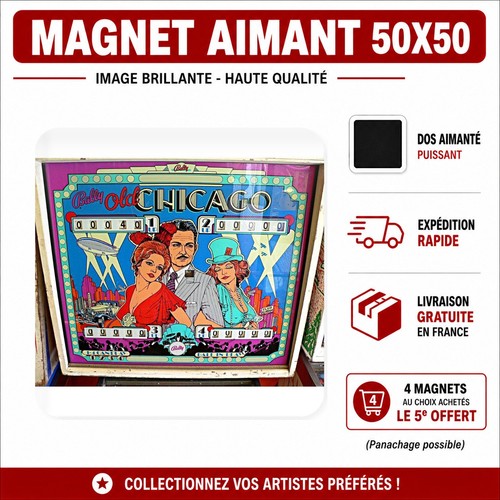 Magnet chicago bally pinball - chicago,