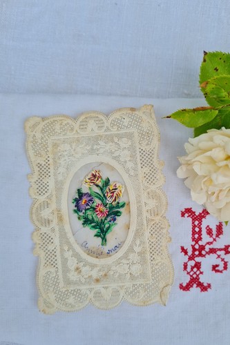 Ancienne petite carte canivet - carte,