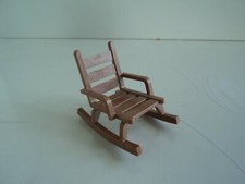 PLAYMOBIL western rocking chair chaise bascule marron clair belle époque 1900