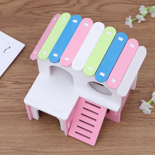 1pc bois maison de hamster - 1pc,