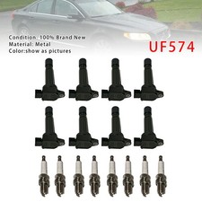 8X Ignition Coil & Spark Plug UF574 Pour Volvo XC90 4.4L V8  2005-2010