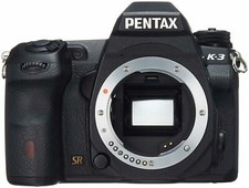 PENTAX DSLR Camera K-3 Body Black Low Pass Selector Up to 8.3 frames/s Up to