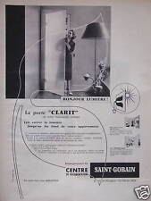 ST-GOBAIN GLASS BRICK TRANSLUCENT AND TRANSPARENT CLARIT DOOR ADVERTISING