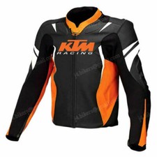 KTM 2024 Veste Motard en Cuir Courses Veste en Cuir de Motard Vestes de Moto CE