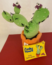 Playgro 2005 - FUNKY FLOWERS - Senor Cactus - Soft Toy Plush