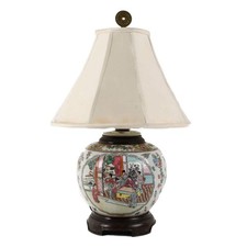 Chinese Rose Verte Table Lamp