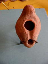 LAMPE A HUILE  ROMAINE A CANAL