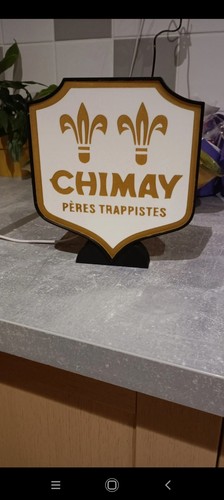 Logo lumineux chimay - lumineux, blanc