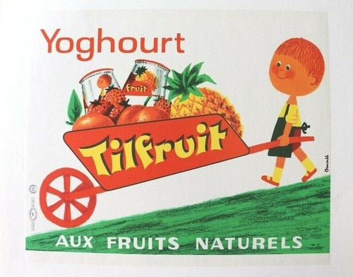 Affiche ancienne yoghourt - ancienne,