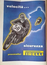 PIRELLI TYRE MOTORCYCLE - ADVERTISE VINTAGE ADVERTISING ADVERTISE ADV-ML