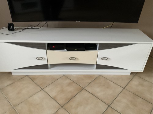 Meuble blanc laqué bien - tv, laqué,bien