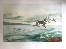 Gravure signée du peintre