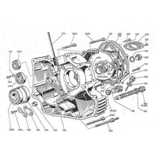 DUCATI 750 GT SPORT BEVEL 1971-1978 Kit n°2 vis BTR inox carter 750GT