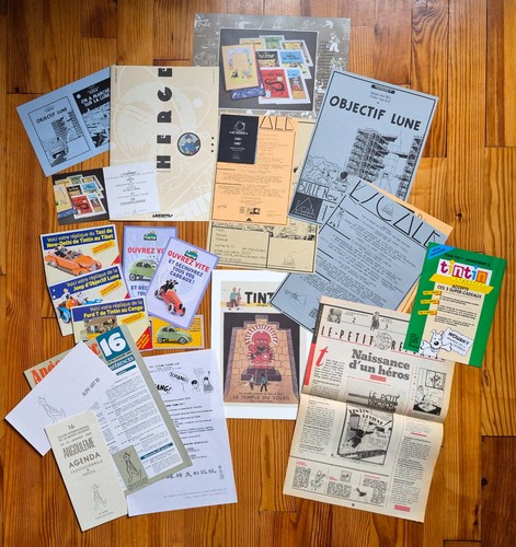 Lot documents tintin hergé - tintin,